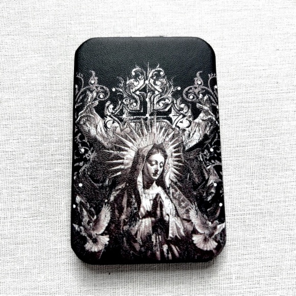Virgin Mary Travel Flip Mirror